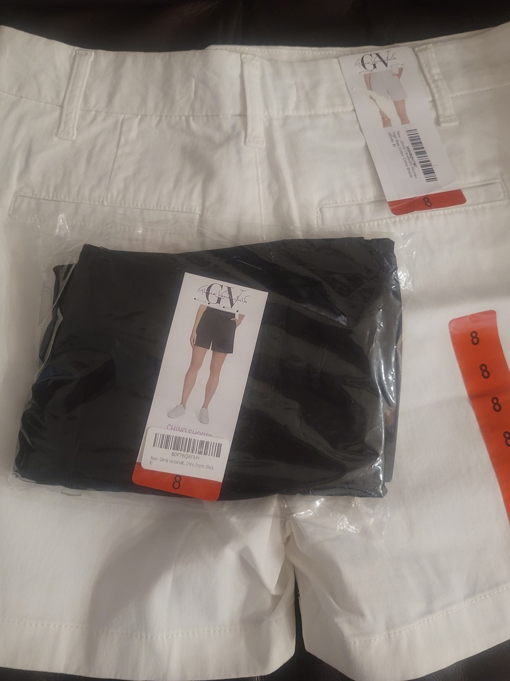 NEW NWT GV Classic High-Rise White And Black Shorts Set
